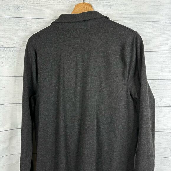 Ralph Lauren LRL sz 1X Ponte Knit Long Sleeve Button Shirt Tunic Dress Stretch - Picture 6 of 9